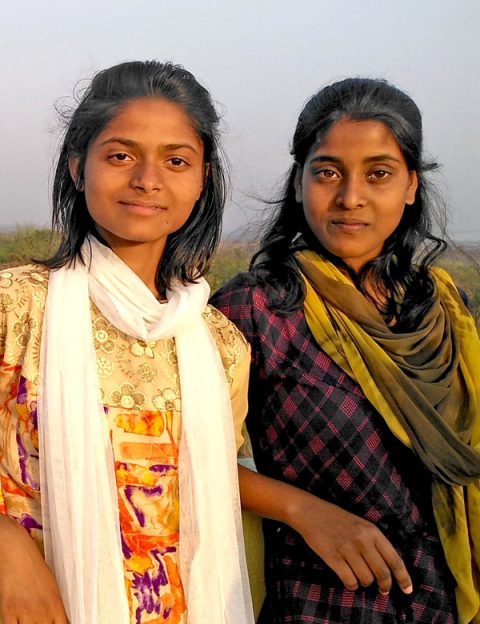 Young women connected with an AMURTEL community development programme in India